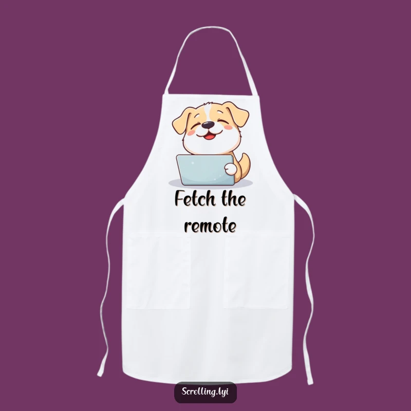 Funny Dog Chef's Tablet Apron: Hilarious Kitchen Gear for Pet Lovers, Gift Idea