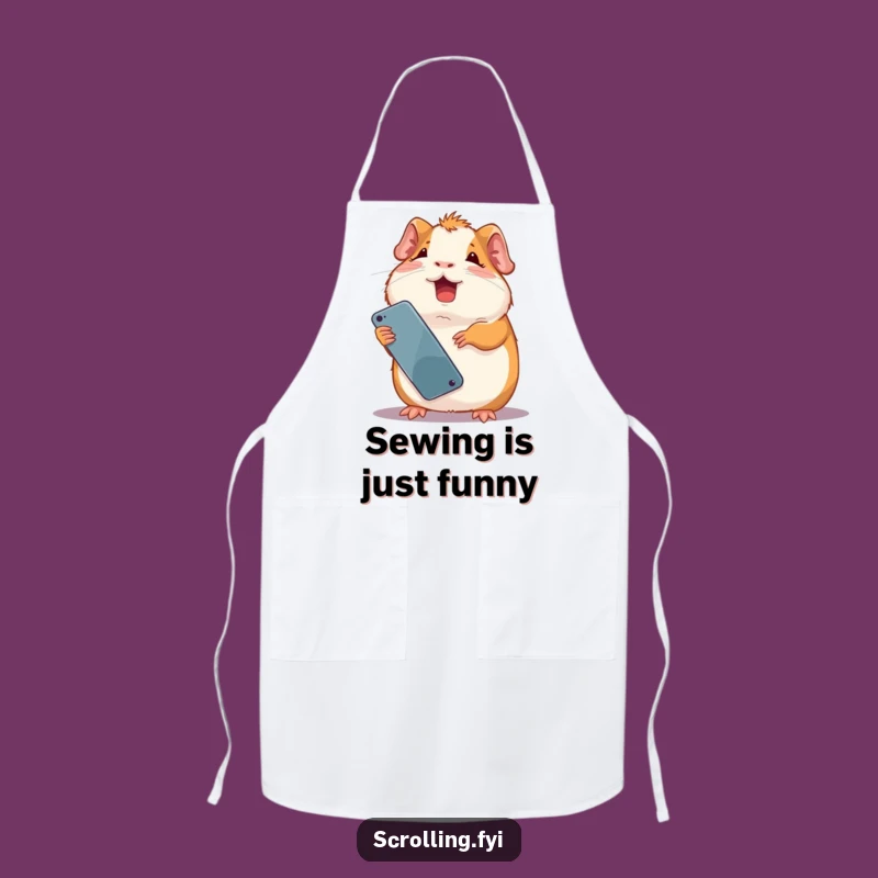 Funny Giggling Guinea Pig Apron: Hilarious Kitchen Wear for Aspiring Pet Chefs