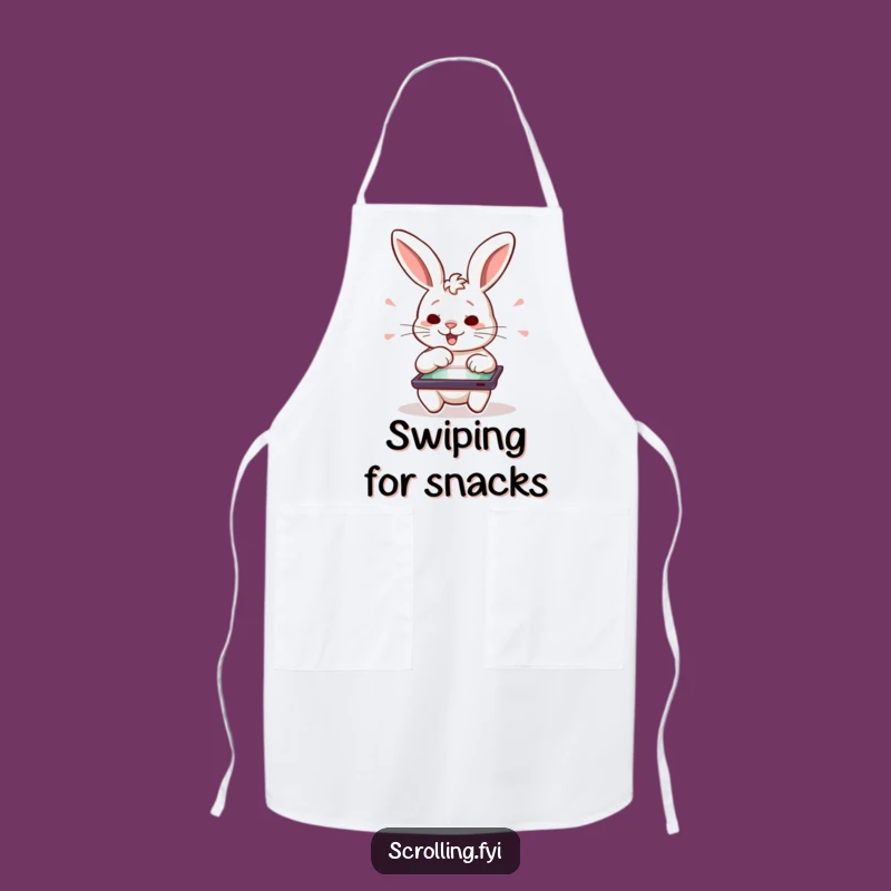 Funny Rabbit Chef Apron: Hilarious Tablet Task Master Gift