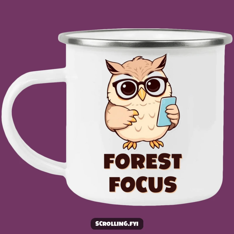 Funny Owl Camping Mug: Sip Your Brew with This 'Wise Watcher' Mug