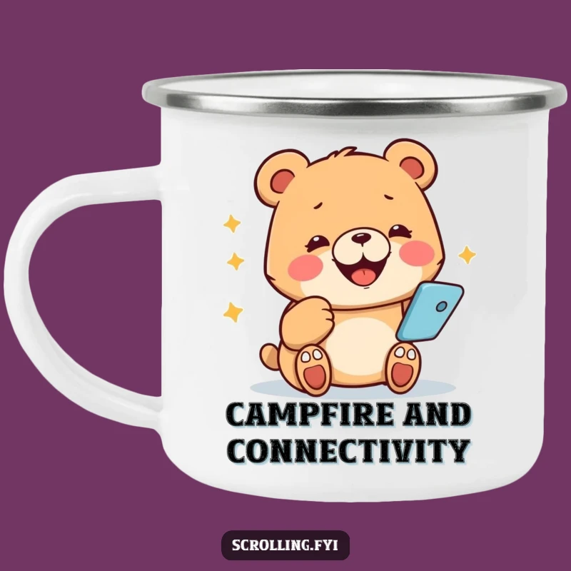 Funny Bear Camping Mug: Hilarious Outdoor Companion, Perfect Funny Gift!