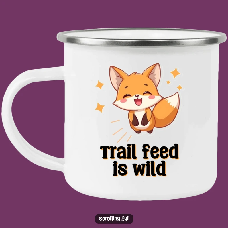 Funny Fox Camping Mug - Durable and Hilarious Gift for Outdoor Techies