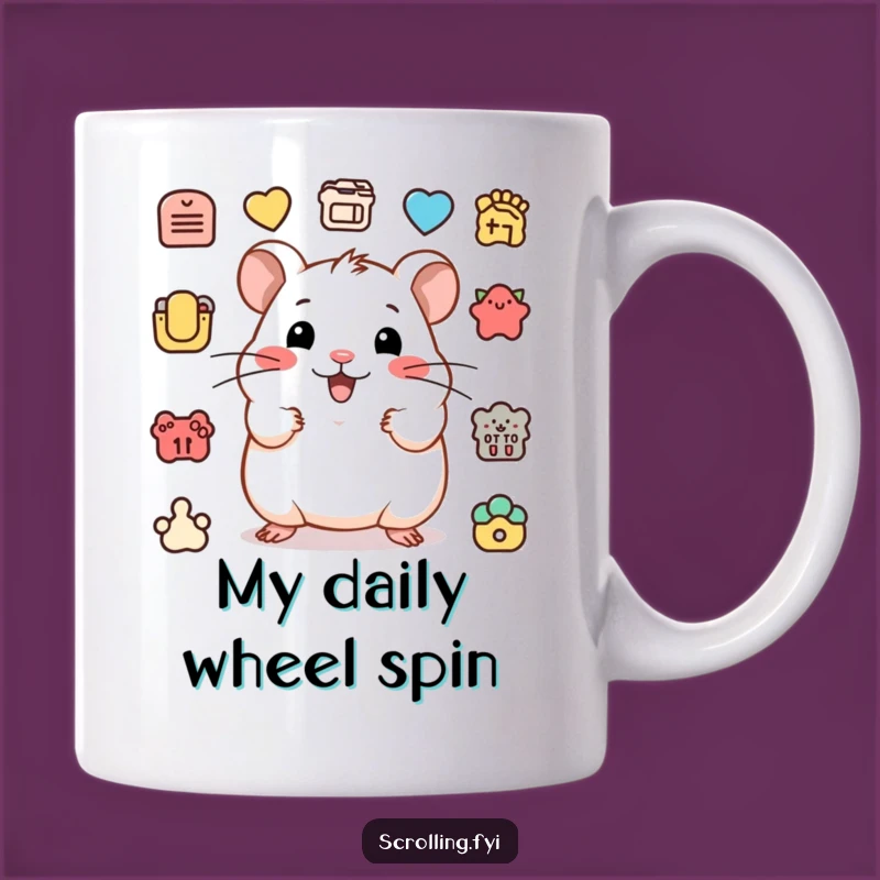 Funny Hamster Icon Clicker Mug: The Perfect Gift for Busy Hands and Happy Hearts