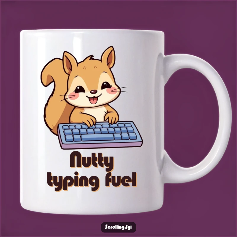 Funny Squirrel Keyboard Mug - A Hilarious Gift for Tech-Savvy Friends