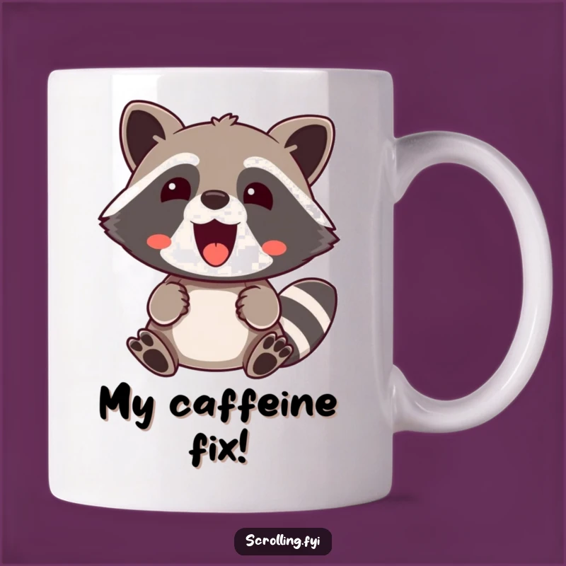 Funny Raccoon Mug: Surprised Delight for Content Lovers, Amazing Funny Gift