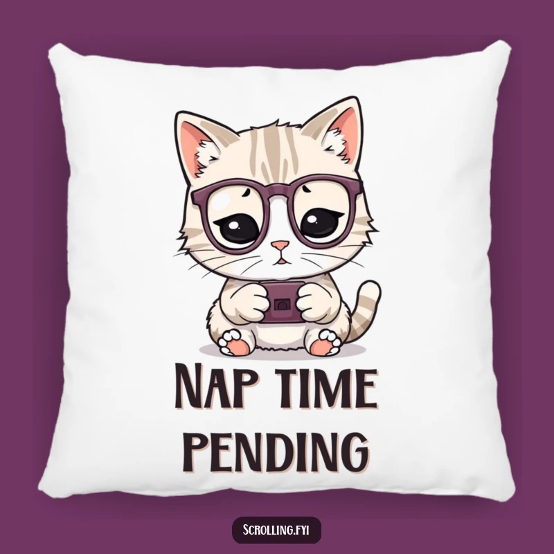 Comfy Funny Cat Pillow: Soft & Hilarious Techie Cushion Gift