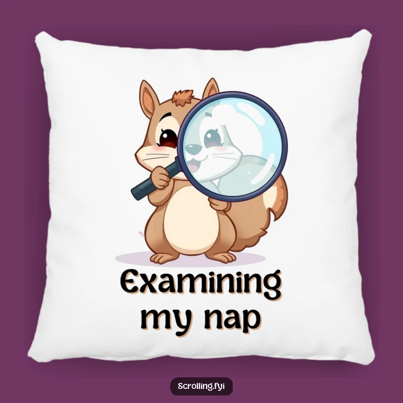 Comfy Funny Squirrel Pillow: Soft & Hilarious Investigator Gift
