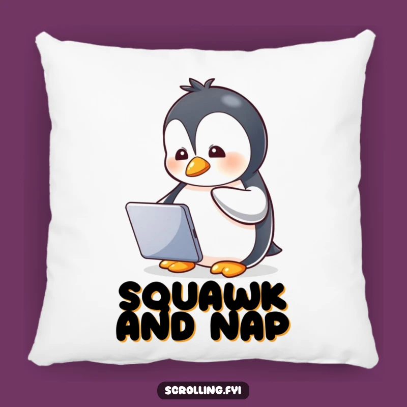 Cozy Funny Penguin Tablet Pillow: A Hilarious and Comfortable Gift for Relaxation