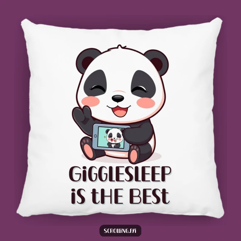 Funny Panda Meme Pillow: Cozy Comfort and Digital Giggles