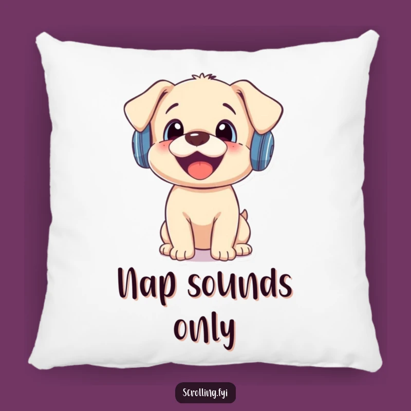 Funny Puppy Notification Pillow: Cozy Comfort with a Surprising Twist!