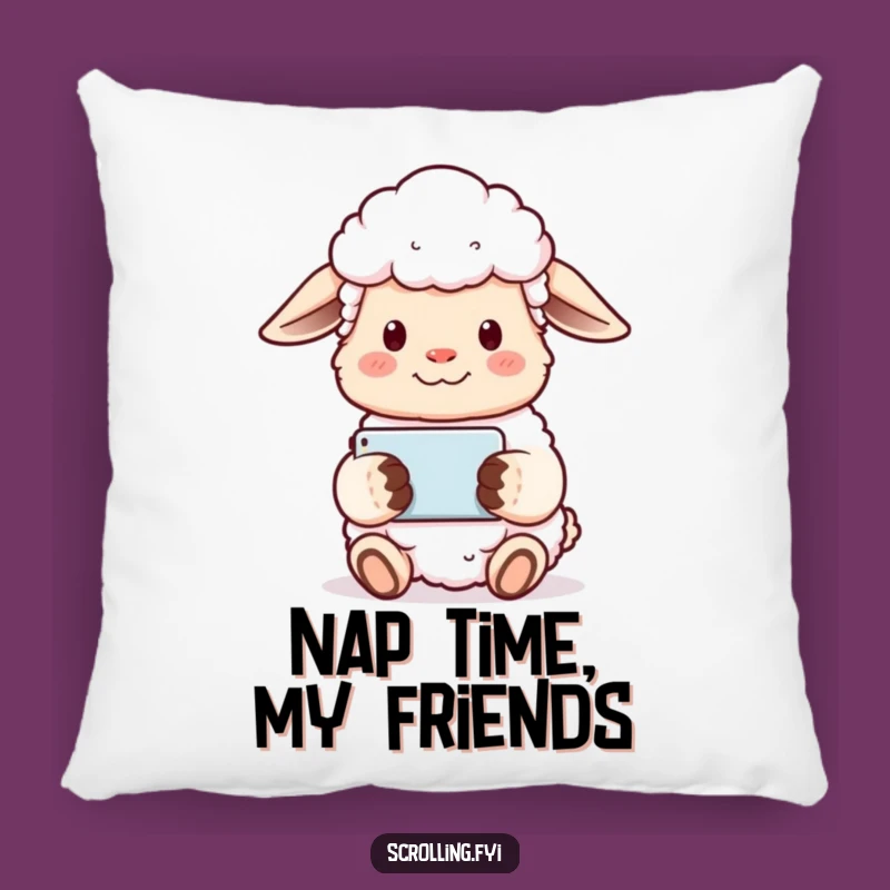 Funny Sheep Pillow: Rest on Serenity with This 'Calm Companion' Pillow