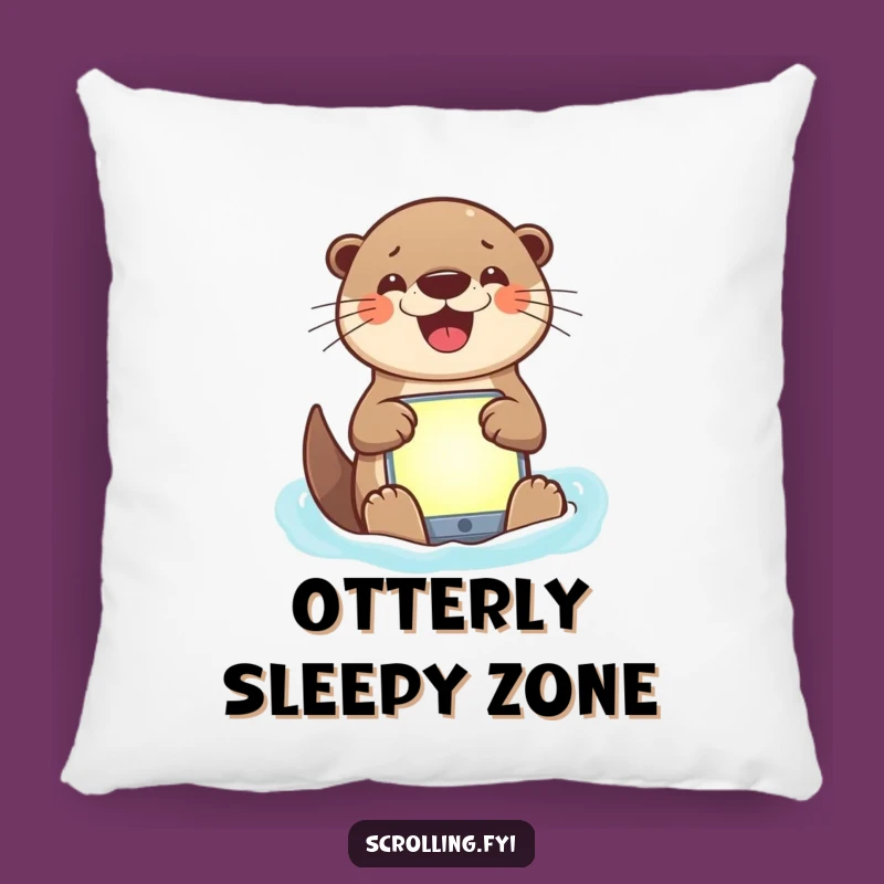 Cozy Funny Otter App Navigator Pillow: A Hilarious and Comfortable Gift for Relaxation