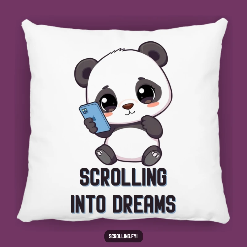 Cute Funny Panda Phone Pillow: Accentuate Your Space with Tech Humor