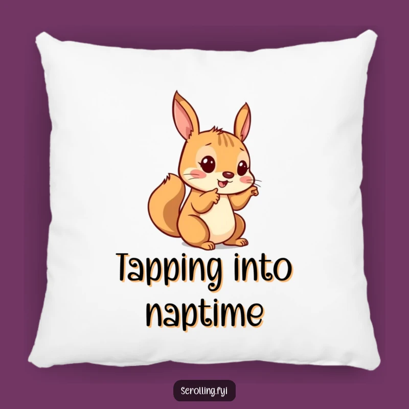 Funny Squirrel Screen Pillow - Comfy and Hilarious Gift for Tech Addicts