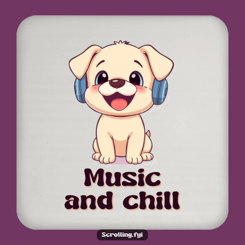 Funny Puppy Notification Drink Coaster: Protect Surfaces with Pup-Loving Humor!