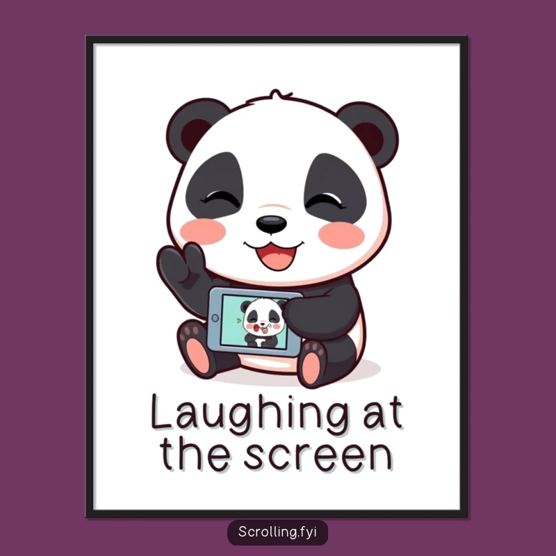 Funny Panda Meme Poster: Hilarious Decor for Any Room