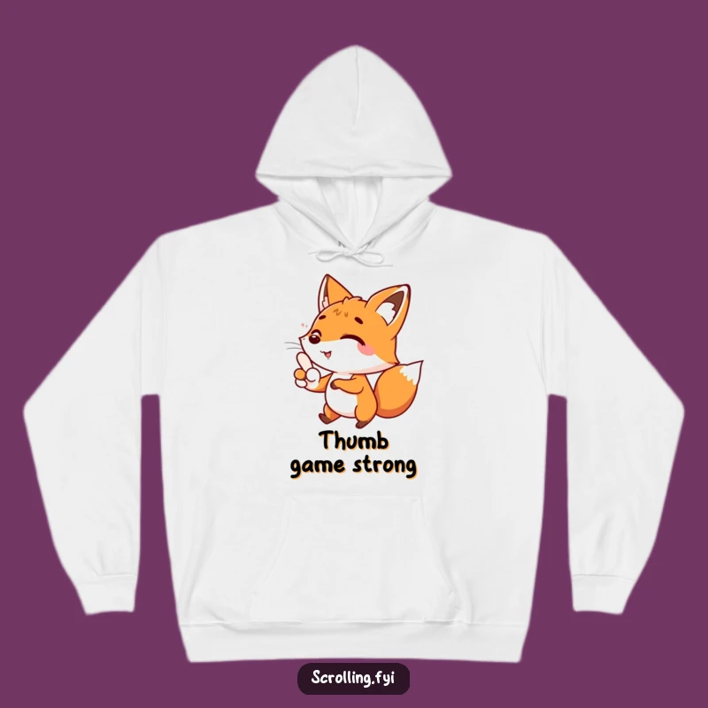 Cozy Funny Fox Hoodie: Warm & Hilarious Scrolling Companion Gift