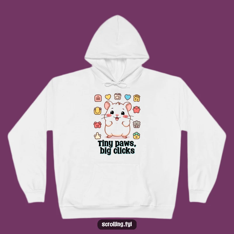 Cozy Funny Hamster Icon Hunter Hoodie: A Warm and Hilarious Gift for Active Days