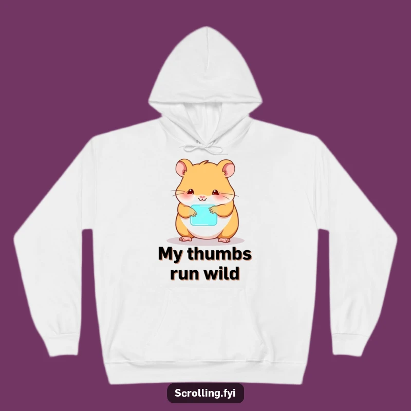 Funny Hamster Tech Hoodie: Cozy & Hilarious Gadget Gift!