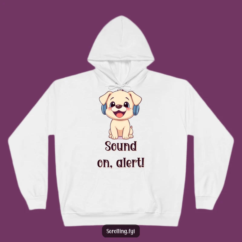 Funny Puppy Notification Hoodie: Cozy & Cute Surprise Gift for Pup Lovers