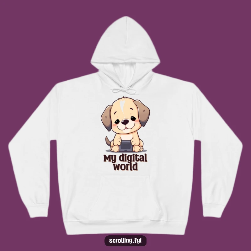 Funny Puppy Screen Hoodie: Cozy Up with Your Favorite Digital Companion