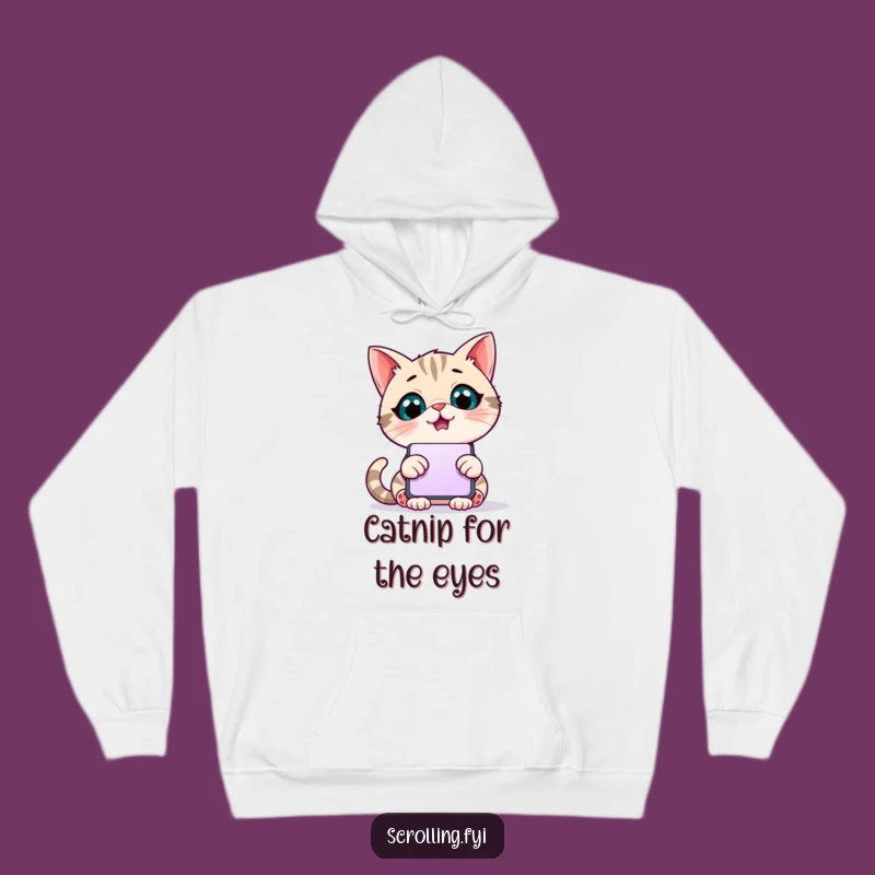 Funny Scrolling Cat Hoodie: Cozy Up with Your Digital World