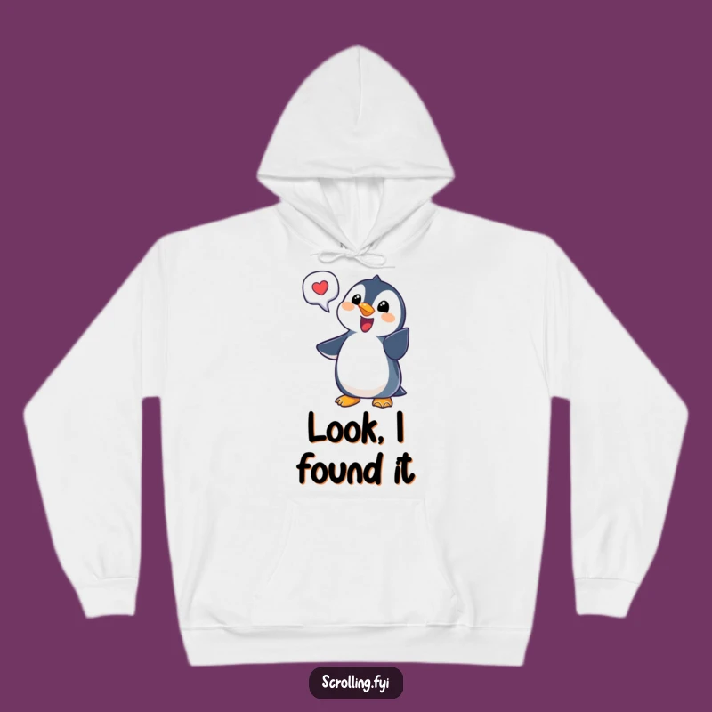 Cozy Funny Penguin Notification Hoodie The Essential Gift for Digital Natives with Humor