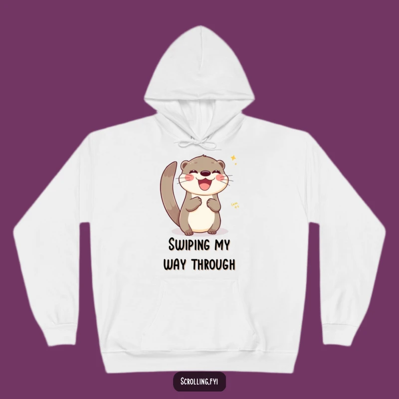 Funny Otter Tech Hoodie: Stay Cozy and Connected