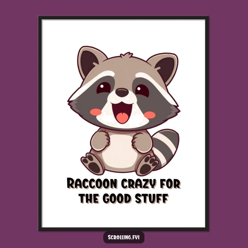 Free Printable Raccoon Wall Art: Hilarious Surprise Downloadable Art for Instant Cheer!