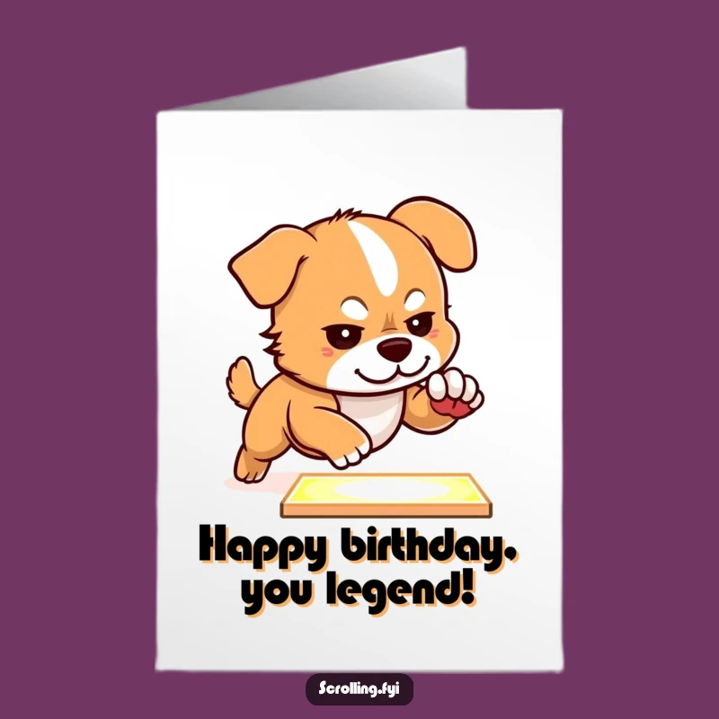 Free Printable Dog Birthday Card: Funny Downloadable for Gamers & Techies