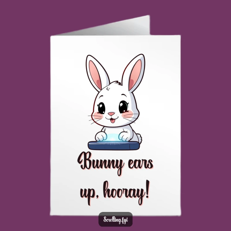 Free Printable Congratulations Card: Bunny's Big News, Awesome DIY Downloadable Gift!
