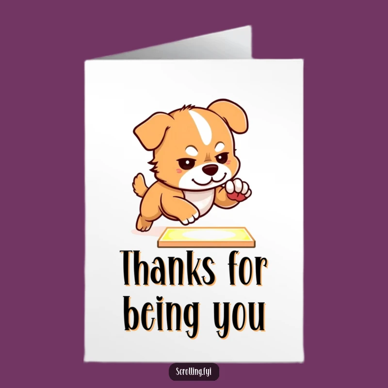 Free Printable Dog Thank You Card: Funny Downloadable for the Digitally Helpful