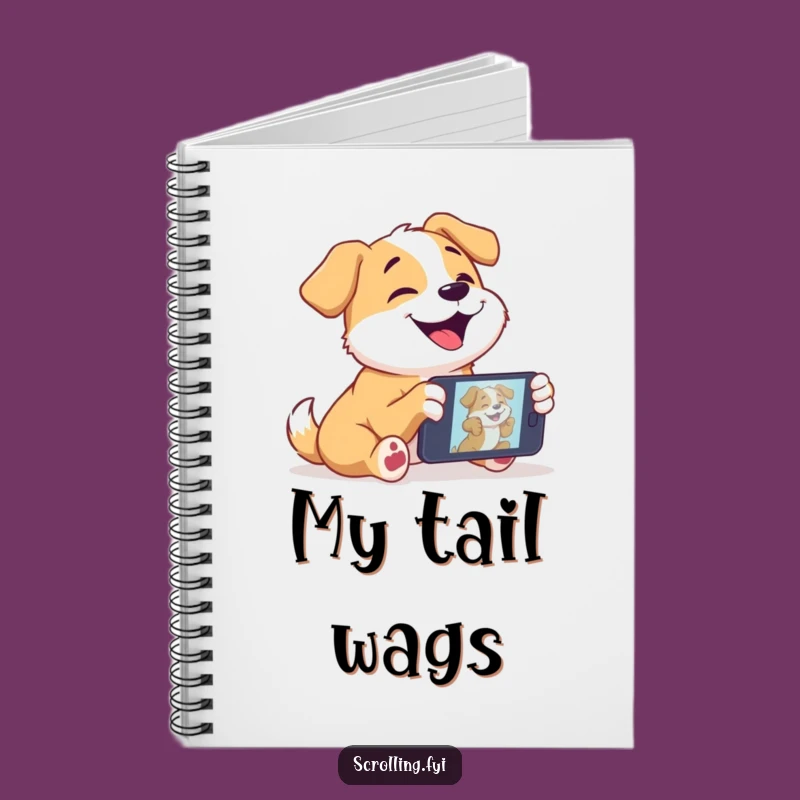 Funny Dog Notebook: Jot Down Notes with This 'Captivated Pup' Journal