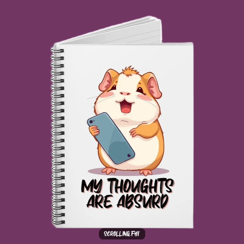 Funny Giggling Guinea Pig Notebook: Hilarious Stationery for Jotting Down Funny Ideas