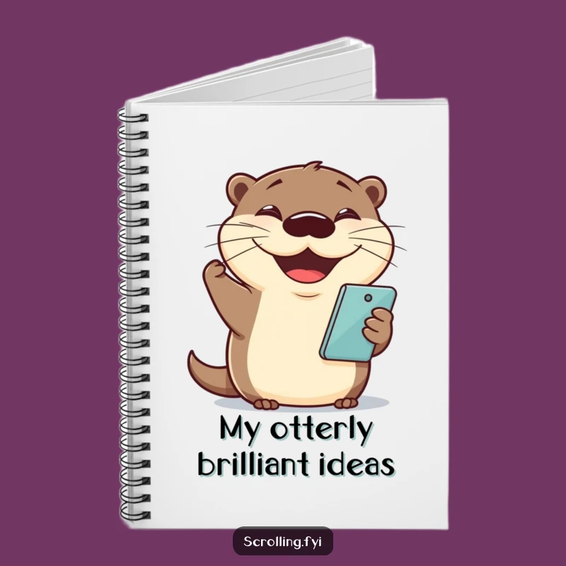 Funny Otter Phone Notebook: Jot Down Smiles with Joyful Finesse!