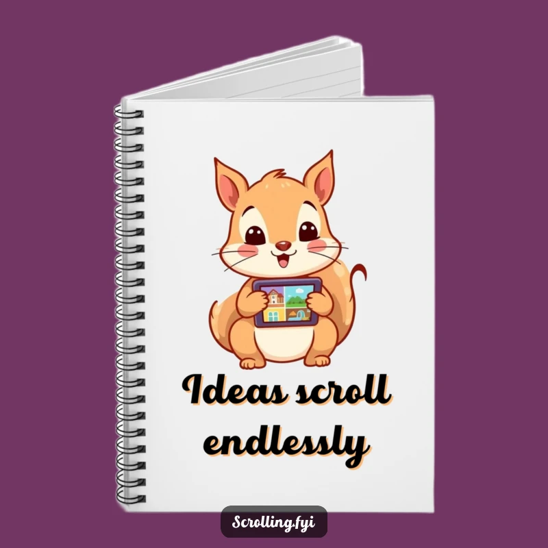 Funny Squirrel Notebook: Excited Scrolling for Your Ideas