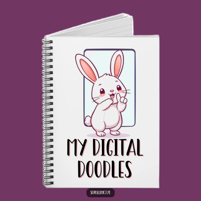 Funny Tech Rabbit Notebook: Jot Down Ideas with Digital Humor