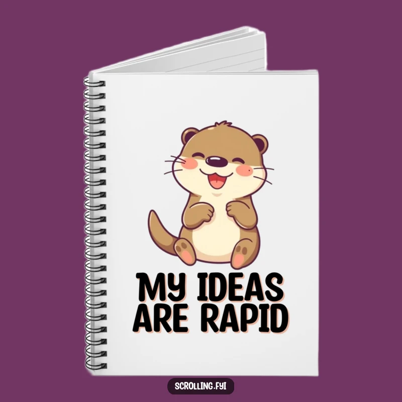 Funny Otter Tech Notebook: Joyful Paw Tapping Journal for Digital Ideas