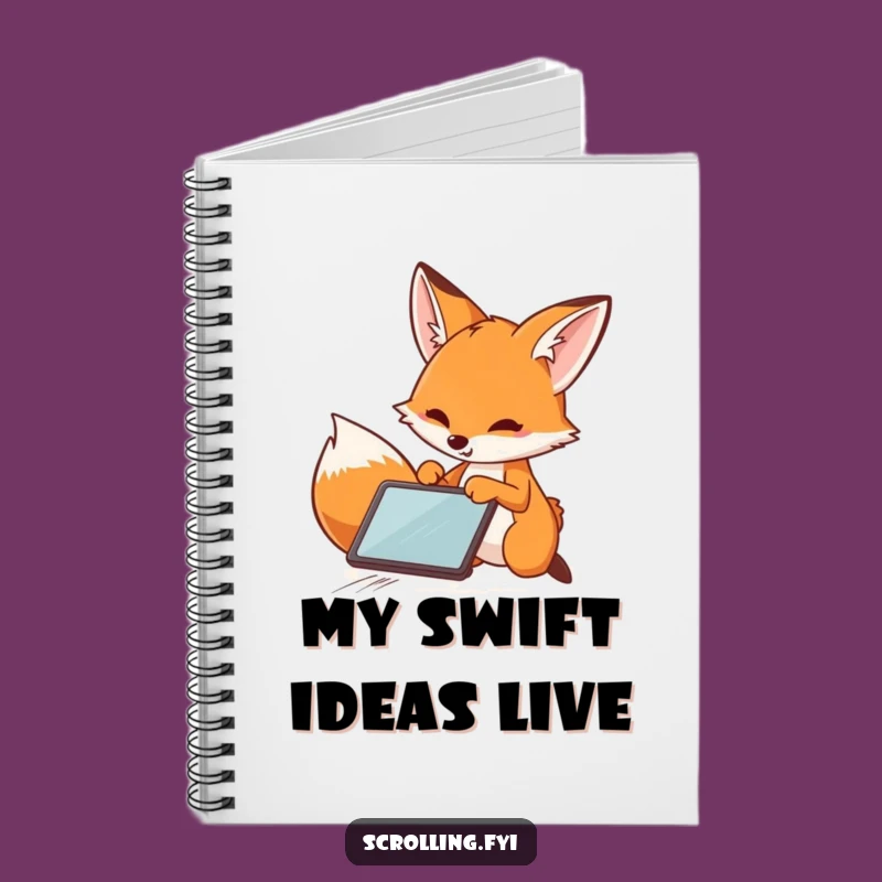 Funny Fox Notebook: Speedy Swiper Journal, Perfect Gift for Fast Thinkers!