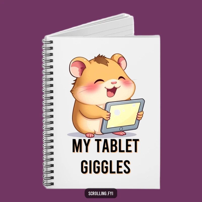 Funny Hamster Tablet Notebook: Jot Down Ideas with Giggle, Perfect Gift