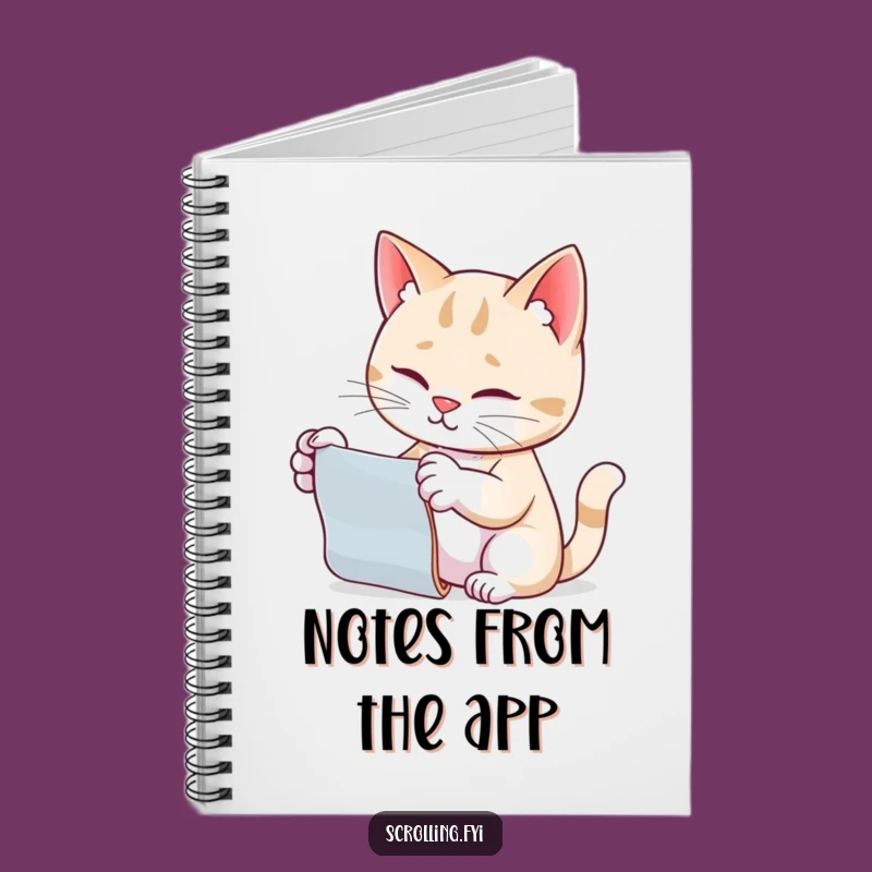 Funny Cat Scrolling Notebook: Hilarious Journal for Cat Lovers, Ideal Funny Gift!