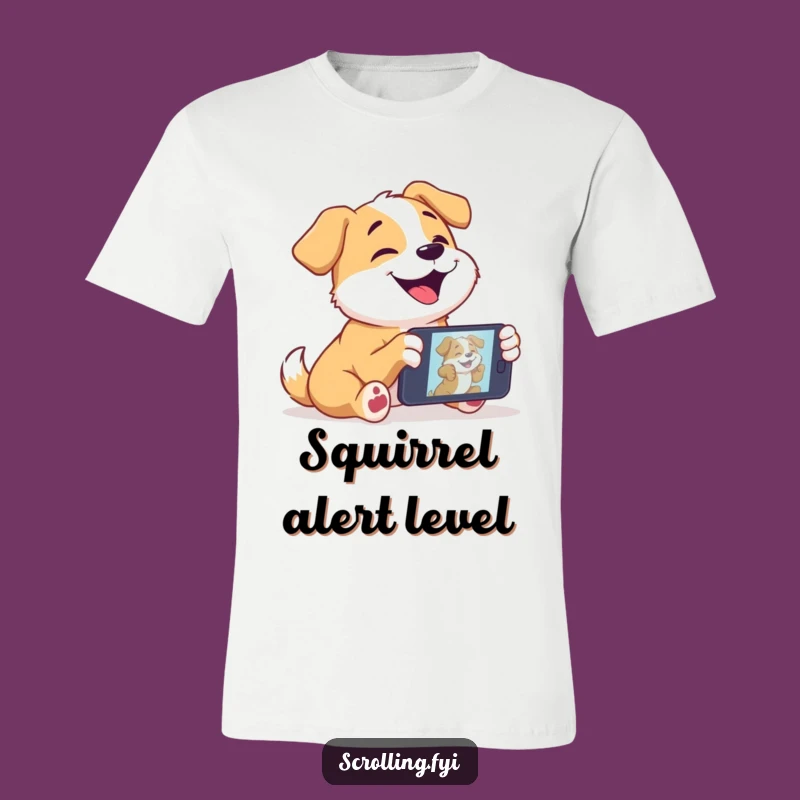 Funny Dog T-Shirt: Unleash the Laughs with This 'Screen Zombie' Pup Design