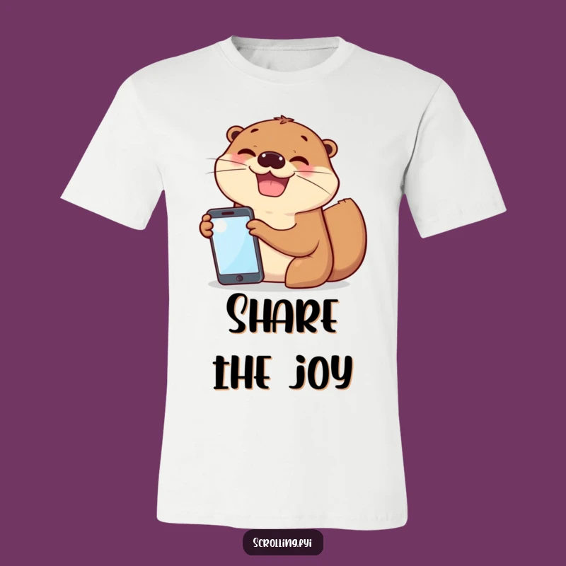 Funny Otter Friends Screen Shirt: Hilarious & Joyful Gift Tee
