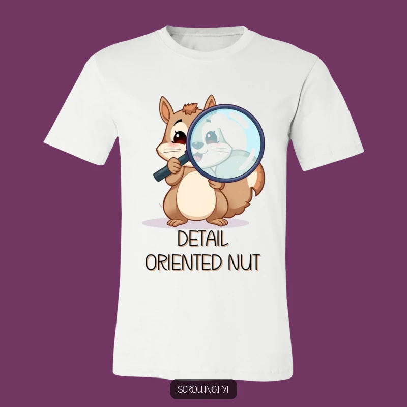 Funny Squirrel Investigator T-Shirt: Hilarious Screen Scrutiny Gift