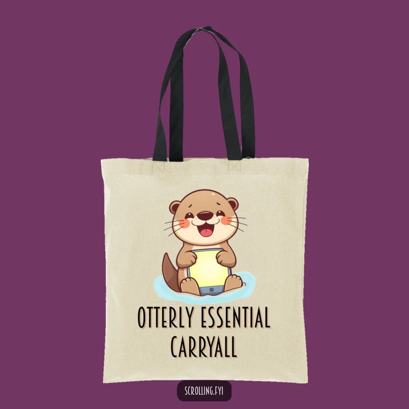 Funny Otter App Navigator Tote Bag: A Stylish and Hilarious Gift for Everyday Carry