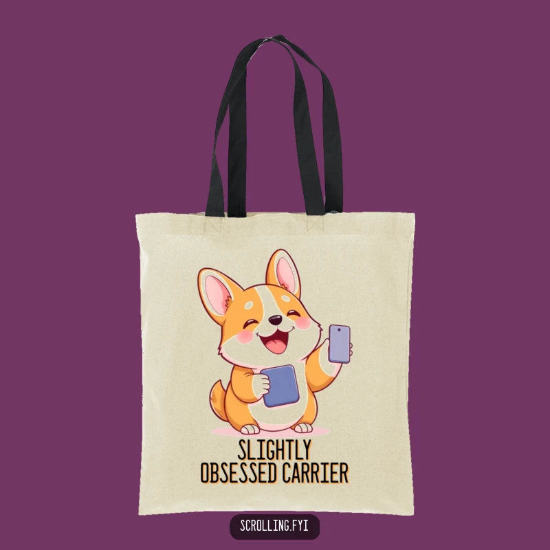 Funny Corgi Communication Queen Tote Bag: A Hilarious and Practical Gift